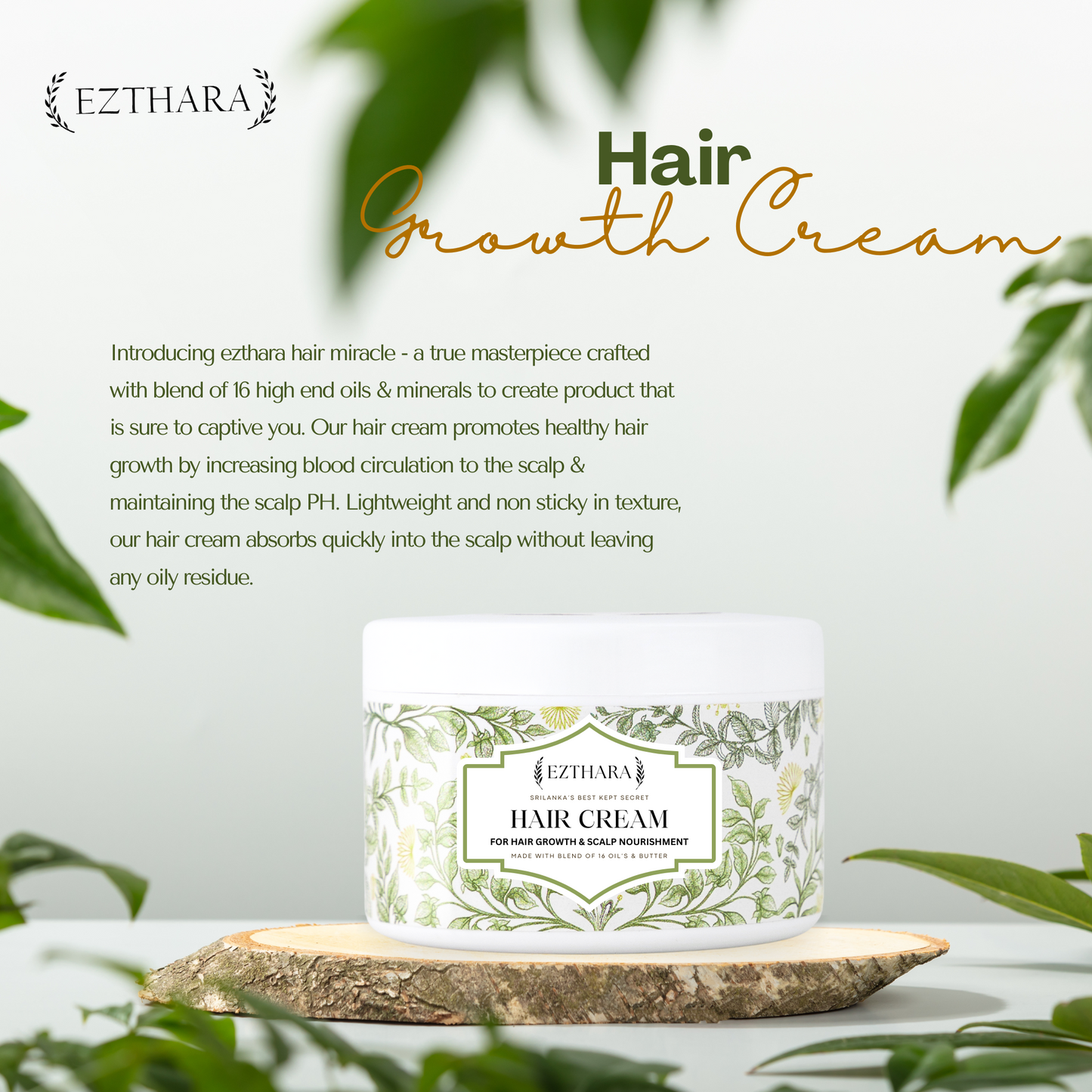 EZTHARA HAIR GROWTH CREAM 250G