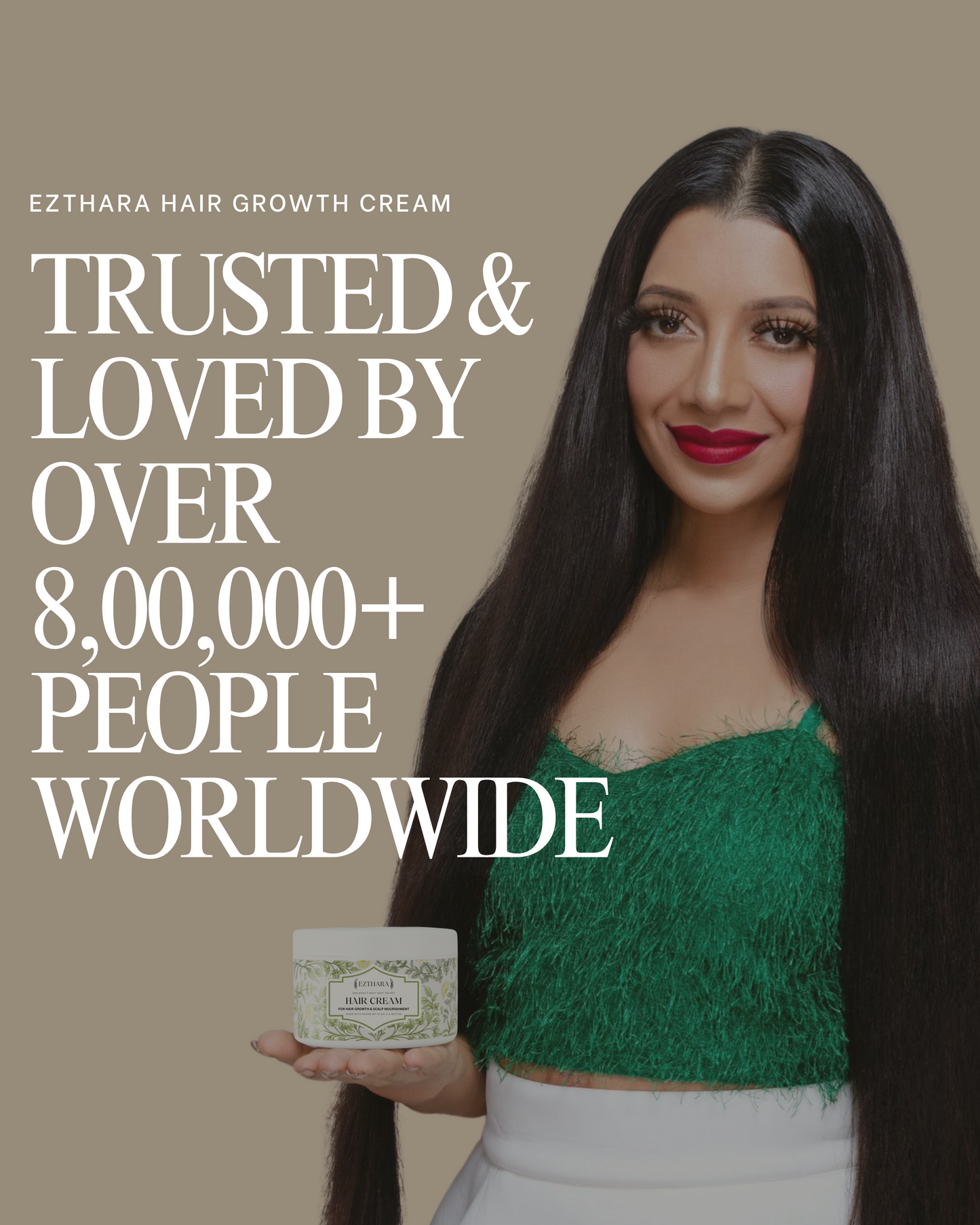 2x EZTHARA HAIR GROWTH CREAM 250G